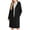 Black, variant on DAFEI Women's Winter Hood Wool Blend PeaCoat Single Breasted Stand Collar Casual Trench Coat Overcoat with Hat