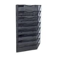 thumbnail image 1 of jinwen 8 Pockets Wall File Holder Fashion Mail Paper Rack for Newspapers Mail files Black, 1 of 9