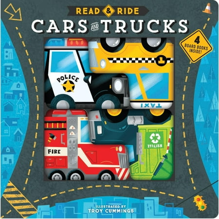 Read & Ride: Cars & Trucks: 4 Board Books Inside! (Board Book)