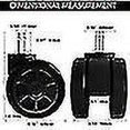 thumbnail image 3 of Juegos Ruedas para silla, ruedas de repuesto reemplazables con función anticaída y deslizamiento suave (5 piezas/juego, negro), 3 of 4