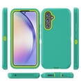 thumbnail image 6 of Xhy Samsung Galaxy A54 5G Case with Screen Protector and Belt Clip Holster Military Grade Heavy Duty 3 in 1 Shockproof Armor Rugged Durable for Galaxy A54 5G Phone - Green+Yellow, 6 of 9