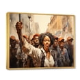 thumbnail image 2 of Designart "Afro-American Creation Potent" African American Floater Framed Canvas Print, 2 of 7