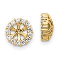 thumbnail image 3 of Auriga Fine Jewelry 14K Yellow Gold Lab Grown Diamond VS/GH Earring Jackets for Women, 3 of 6
