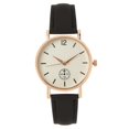thumbnail image 2 of Yungyresw Women's Classic Quartz Watch Easy Read Round Dial Leather Strap Wristwatch Classic Vintage Style Fashion Watches Black, 2 of 3