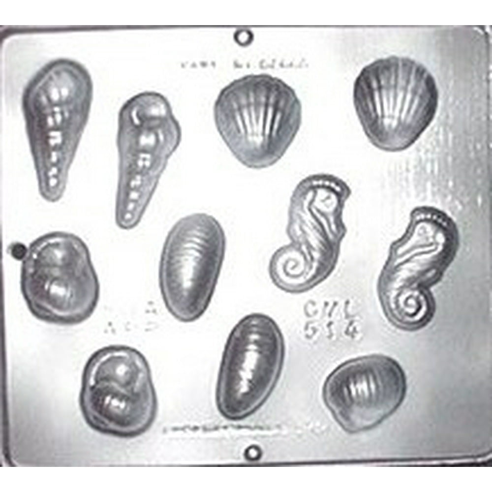 514 Seashell Assortment Chocolate Candy Mold