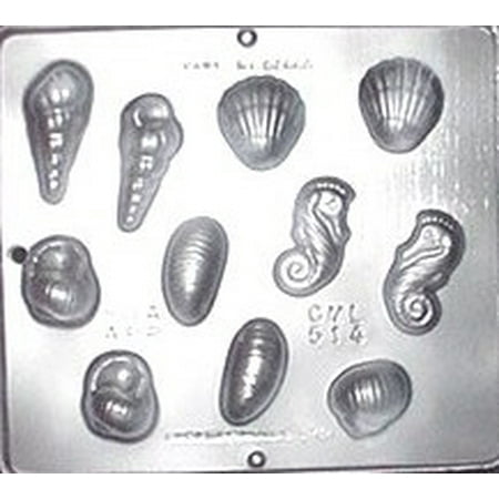 - 514 Seashell Assortment Chocolate Candy Mold