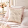 thumbnail image 4 of Kojanyu Floral Pearl Throw Pillow Cover, Small Flower Decorative Cushion Case, Cottage Style Pillow for Sofa Bed and Home Decoration., 4 of 7