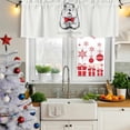 thumbnail image 6 of Groundhog Day Valances for Windows, Decorative Rod Pocket Window Valance Curtains, Red Bow Knot Spring Short Curtain Drapes for Kitchen/Bathroom/Living Room, 2 Panels, 42" W x 18" L, 6 of 8