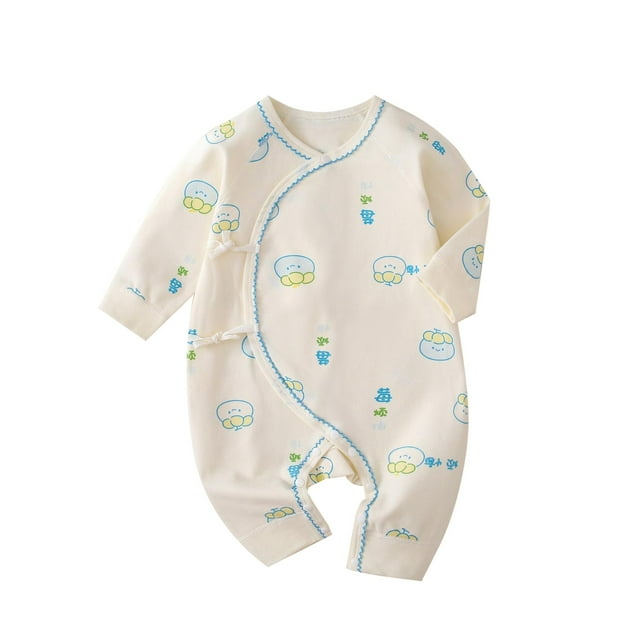 adviicd Baby Rompers Girl Girl's Floral Summer Rompers Elastic Waist Sleeveless One Piece Knit Jumpsuits Light Blue,66