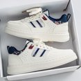 thumbnail image 4 of Men's Mesh Spliced Lace-Up Thick Sole Low Top Skate Sneakers, 4 of 7
