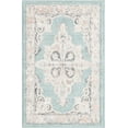 thumbnail image 3 of Unique Loom Parker Collection Area Rug - Merakli (2' x 3' Rectangle Aqua/Beige), 3 of 12
