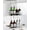 Silver, variant on Over the Door Shower Caddy Hanging With Double Soap Holder Never Rust Hanging Shower Caddy With 4 Hooks Hanging Bathroom Organizer No Drilling Shelves for Bathroom Storage Gold
