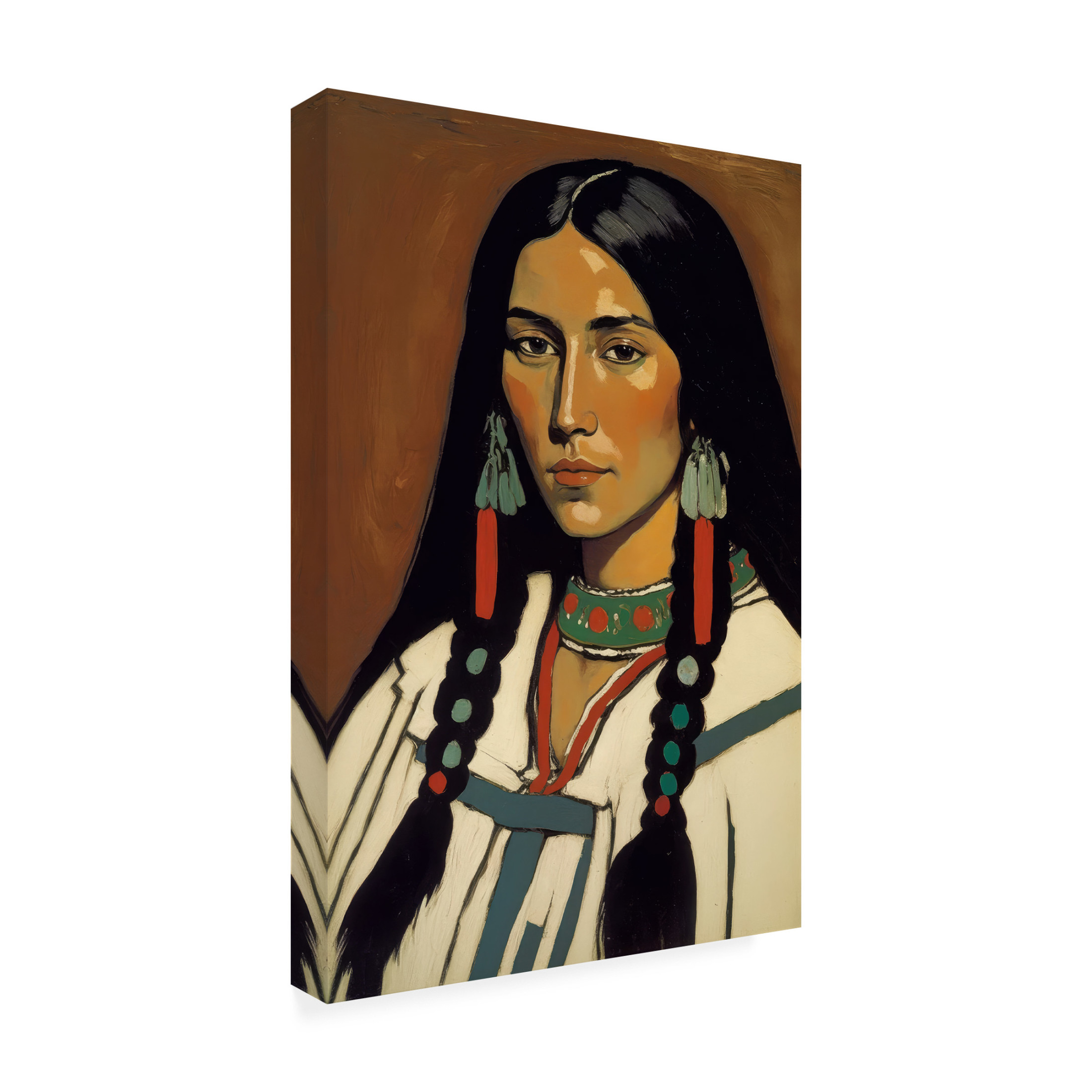 Canvas Wall Art - Treechild 'The Daughter Of Ashok' Wall Art for Living Room, Bedroom, or Office D?cor by Trademark Fine Art - 16 x 24 Inches