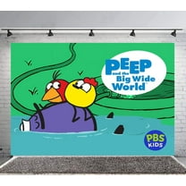 peep and the big wide world Backdrop Banner Party Supplies Poster Movie Theme Background for Photography Birthday Decorations