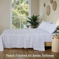 thumbnail image 2 of RUVANTI 100% Organic Cotton Sheets - Twin XL Sheet Sets - 3 Piece Percale Weave Bedding, Crisp, Cooling & Breathable, Soft & Durable, 16" Deep Pocket, Hotel Quality Sábanas - Multi Paisley, 2 of 7