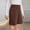 Coffee plus size high waisted shorts a1, variant on Women Plus Size High Waisted Button Shorts Casual Solid Regular Fit Travel Bermuda Denim Shorts Women Summer, Coffee L