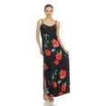 thumbnail image 5 of White Mark Women's Floral Sleeveless Side Slit Maxi Dress, 5 of 7