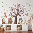 thumbnail image 4 of Safari Jungle Woodland Animals Wall Decals Wall Stickers for Boys Girls Baby Nursery Kids Bedroom, 4 of 4