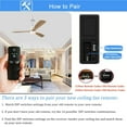 thumbnail image 4 of TX028C-S Ceiling Fan Remote Control Replacement for Hampton Bay Home Decorators Collection, 3-Speed Light Dimmer and Color-Changing, 4 Dip Switches Replacement for A25-TX028C-S (Remote Only), 4 of 8