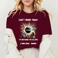 thumbnail image 2 of TSADFHJI Hauts Femmes Manches Courtes Mode Décontractée Débardeur Col Rond T-Shirts Été Manches en Dentelle T-Shirts Amples Décontractés Haut (6) TG Rouge, 2 of 4