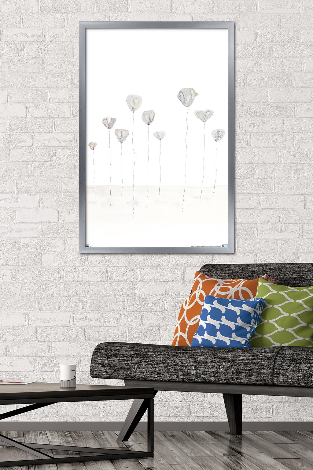 Reinders - Flowers Wall Poster, 22.375" x 34", Framed