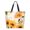 thumbnail image 1 of Fotbe Sunflower 5 Bolsa Tote Estética de Lona con Estampado para Mujer - Bolsa Reutilizable de Hombro Casual para Vacaciones, Compras, Trabajo y Gimnasio, 1 of 8