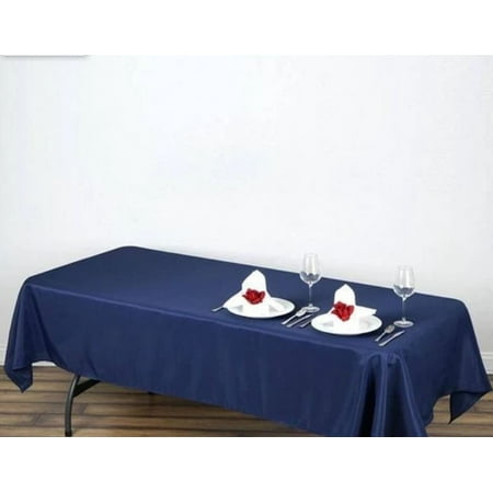 

AK-Trading 60 x 102-Inch Rectangular Polyester Tablecloth - Navy Blue