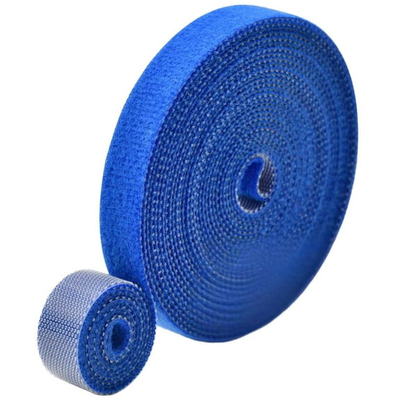Cxui Plant Ties Garden Tape, Plant Support Straps, Adjustable Tree Ties for Climbing Plants, Gentle Non-Abrasive Material Blue