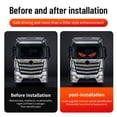 thumbnail image 4 of Riforla Eyes Light for Cars Dynamic DIY Car Led Smart Colorful Eye Lamp Blinking Led Eyes for Car Windshield USB Car Glowing Eyes Display Flexible Car Panel Car Accessories Yellow, 4 of 4