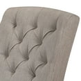 thumbnail image 3 of Benjara Wooden Side chair with Tufted Back, Set of 2, Brown and Gray, 3 of 5