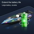 thumbnail image 7 of NIBOLOG Remote Control Boat Waterproof Electric RC Boat Toy Colorful LED Lights Outdoor Activity, 7 of 7