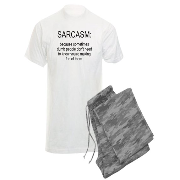 CafePress - Sarcasm - Men's Light Pajamas