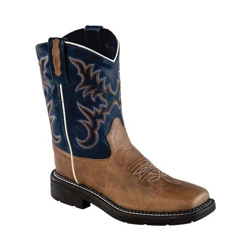 Smoky Mountain Boys/' Chocolate Landry Pull On Boot 3722C Square Toe