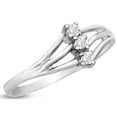 thumbnail image 2 of SuperJeweler Three Diamond Spray Promise Ring In White Gold For Women, 2 of 6