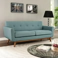 thumbnail image 3 of Modway Engage Causeuse Moderne Rembourrée en Tissu, Bleu Laguna, 3 of 6