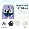 thumbnail image 3 of Bingfone Bernese Mountain Dog Sitting Bath Tub for Men's Double Layer Swimming Trunks with Lining, Drawstring Style with Pockets Beach Shorts Men's Swimsuit-Large, 3 of 6