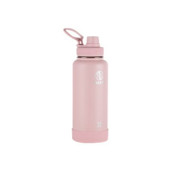 6806624 WTR BTL INS BLUSH 32OZ Takeya Actives 32 oz Double Wall Blush BPA Free Insulated Water Bottle (Pack of 1)