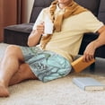 thumbnail image 3 of Wukai Vintage Rose1 Men’s Short Pajama Pants With Pockets Soft Sleep Pj Shorts for Men-XX-Large, 3 of 6