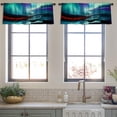 thumbnail image 4 of LALILO Kitchen Curtain Valance Signpost Country Town Victoria Rod Pocket Window Curtain 52"x 18" Set of 2, 4 of 7