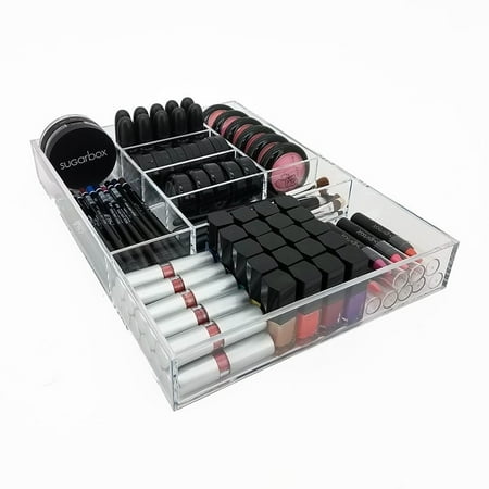 OnDisplay Diana Deluxe Acrylic Cosmetic Jewelry Organization Tray