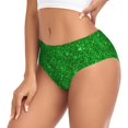 thumbnail image 2 of Balery Green Glitter Ropa Interior de Algodón para Mujer con Dibujo – Braguitas Cómodas y Elásticas, Estilo Clásico-3X-Large, 2 of 6
