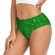 thumbnail image 2 of Balery Green Glitter Ropa Interior de Algodón para Mujer con Dibujo – Braguitas Cómodas y Elásticas, Estilo Clásico-X-Large, 2 of 6