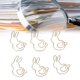 thumbnail image 5 of Clip de papel ANGGREK en forma de conejo 50 piezas galvanizados, 5 of 8