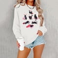 thumbnail image 2 of Womens Valentine's Sweatshirt Cute Candy Couple Love Heart Print Long Sleeve Pullover Tops Valentine's Day Gifts Lover Loose Fit Clothes Shirts, 2 of 7