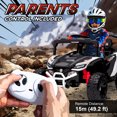 thumbnail image 4 of Qaba 12V Kids Ride On Car Truck with Dual Motors, Rear Suspension, Battery Powered Electric UTV Vehicle with Remote Control for 3-5 Years, White, 4 of 9
