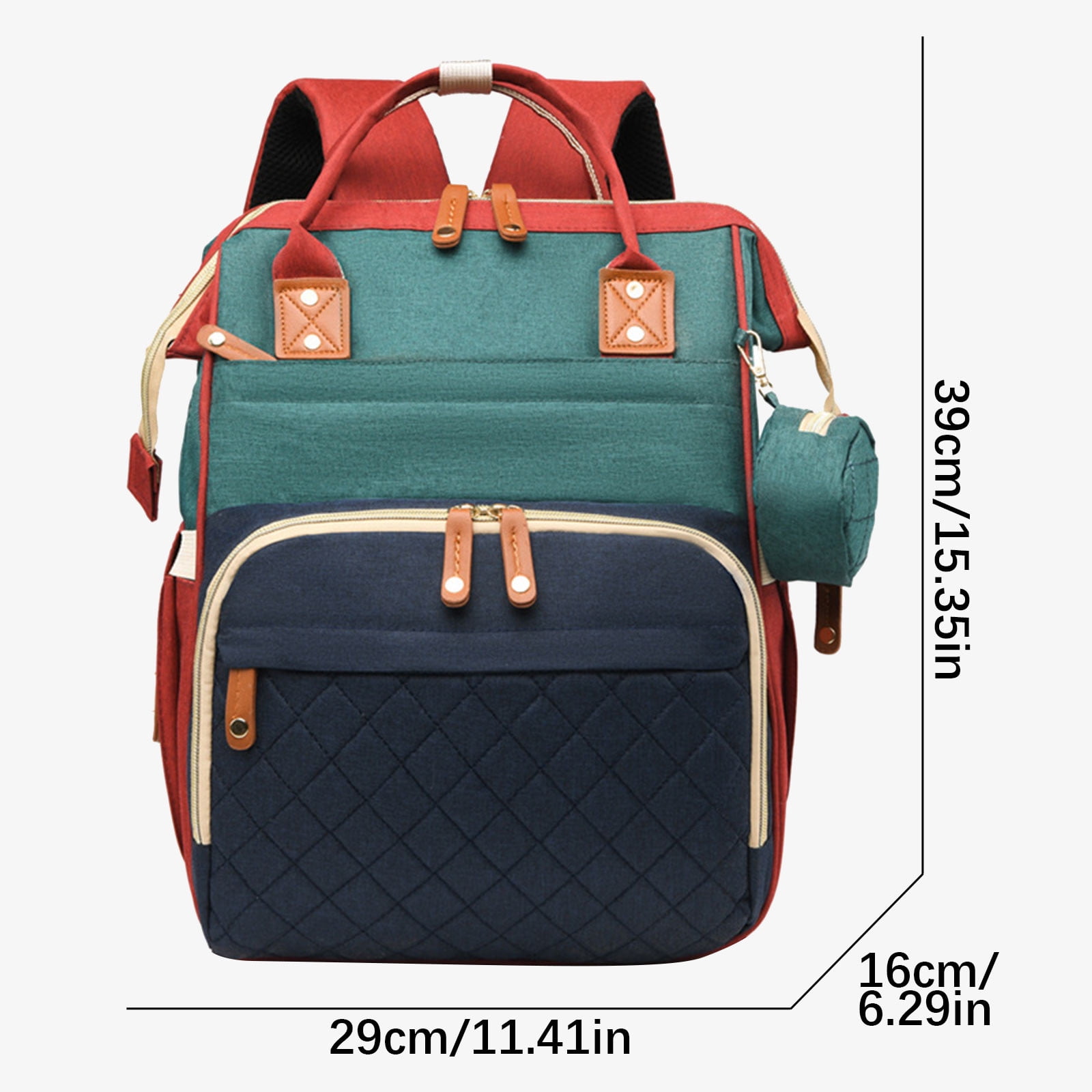 Kdkad Diaper Bag Backpack, Baby Bag, Diaper Bag with Changing Station, Diaper Changing Station, Portable Diaper Changing Pad, Large Capacity