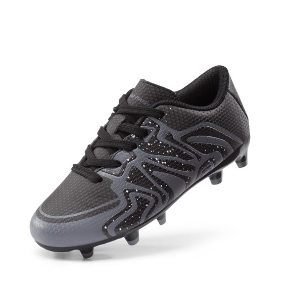 Tacos de Fútbol para Niños DREAM PAIRS Talla 2 para Césped Firme Negro
