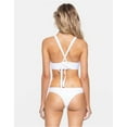 thumbnail image 2 of Tavik Womens Ali Mini Textured Bikini Swim Bottom, White, Medium, 2 of 2