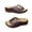 Coffee, variant on Utoimkio Platform Sandals for Women Women Hollow Breathable Wedges Casual Shoes Solid Color Low Heel Sandals Orthopedic Sandals