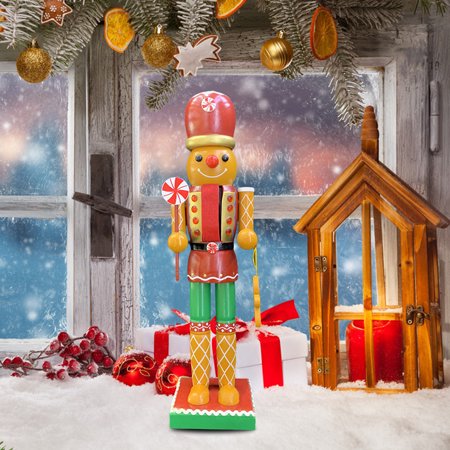 Aihome Christmas Nutcracker Wooden Stable Colorful Printed Cartoon Walnut Puppet Christmas Tree Decoration Accessories For Home Holiday Party Walmart Canada